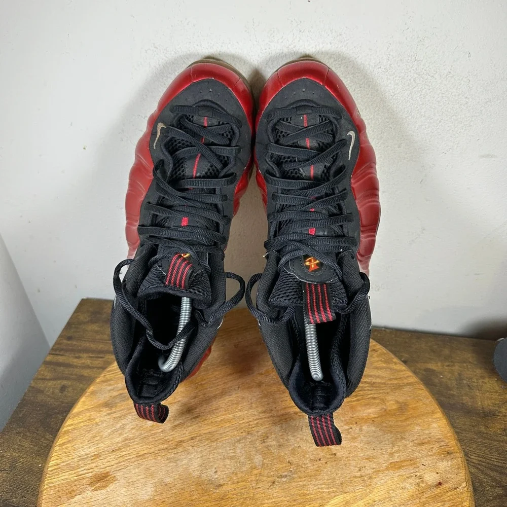 Nike Air Foamposite One Metallic Red Black 314996-610 Mens Size 10 2012 Retro